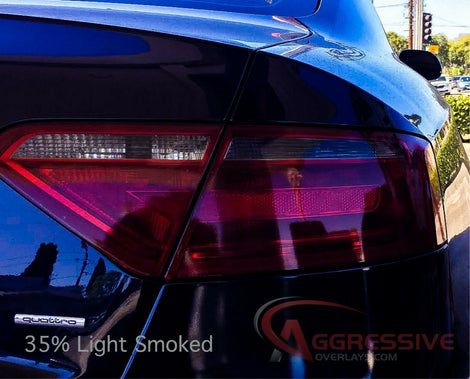 Vinyl Tint  Tail Light  Smoked  S5  RS5  Overlays  Film Smoke  Audi  A5  35% light smoked  2008-2014  20% Dark Smoked