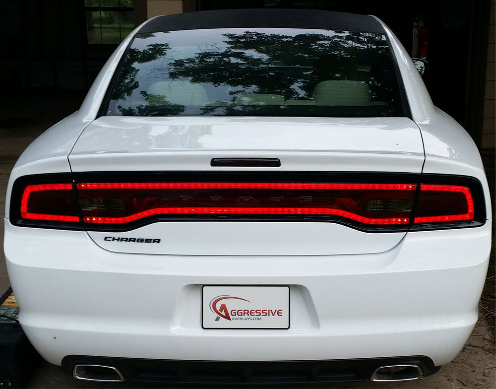 Tint  Tail Light  Smoked  rear side markers  Precut  Overlay  outside  Dodge  Dark Smoke  Charger  3rd Brake Light