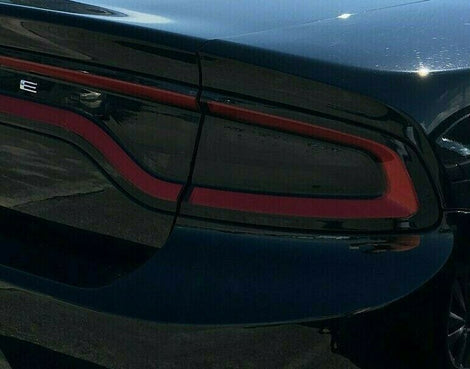 Vinyl  V8  V6  Tint  Tail Light  SXT  SRT  SE  Precut  Dodge  Dark Smoke  Charger  2015-2020