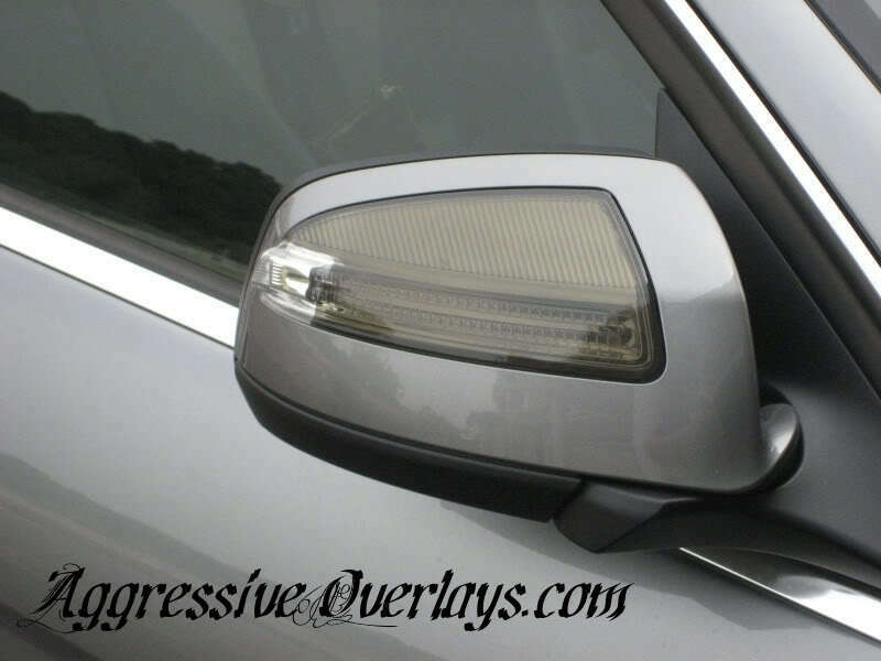 Tint Film  Smoked  Shades  Overlay  Mirror Light  Mercedes-Benz  C350  C300  2008-2010  20% Dark smoked