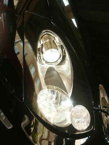 Tint Film  Overlays  Infiniti  Head Light  GTR Style  Gloss Black  G35 Coupe  35% light smoked  2006 2007  20% Dark Smoked