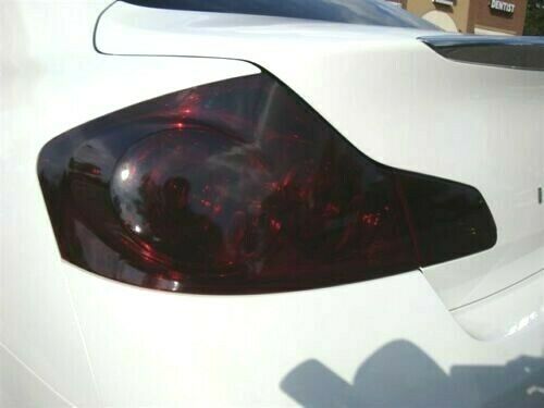 Tinted Film  Tail Light  Precut  Overlays  Infiniti  G37 Sedan  Dark Smoked  2007-2013