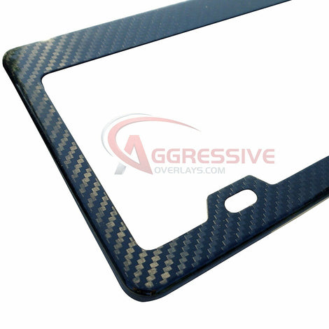 Weave  License Plate  High quality  Frame  carbon fiber  aggressive Auto