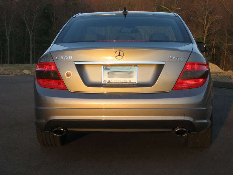 tinted  Taillight  Smoked  Reverse Light  Overlays  Mercedes Benz  C350  C300  C250  2012-2013
