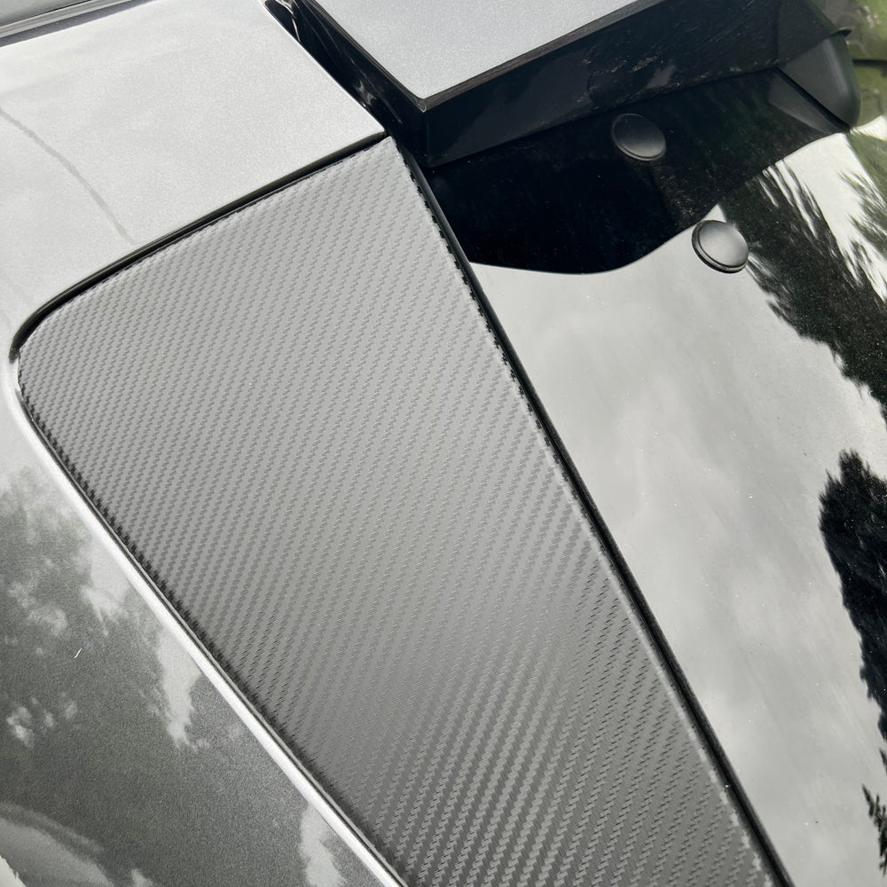 Toyota Sequoia - Precut Dry Carbon Fiber vinyl Rear Trunk Trim Overlays