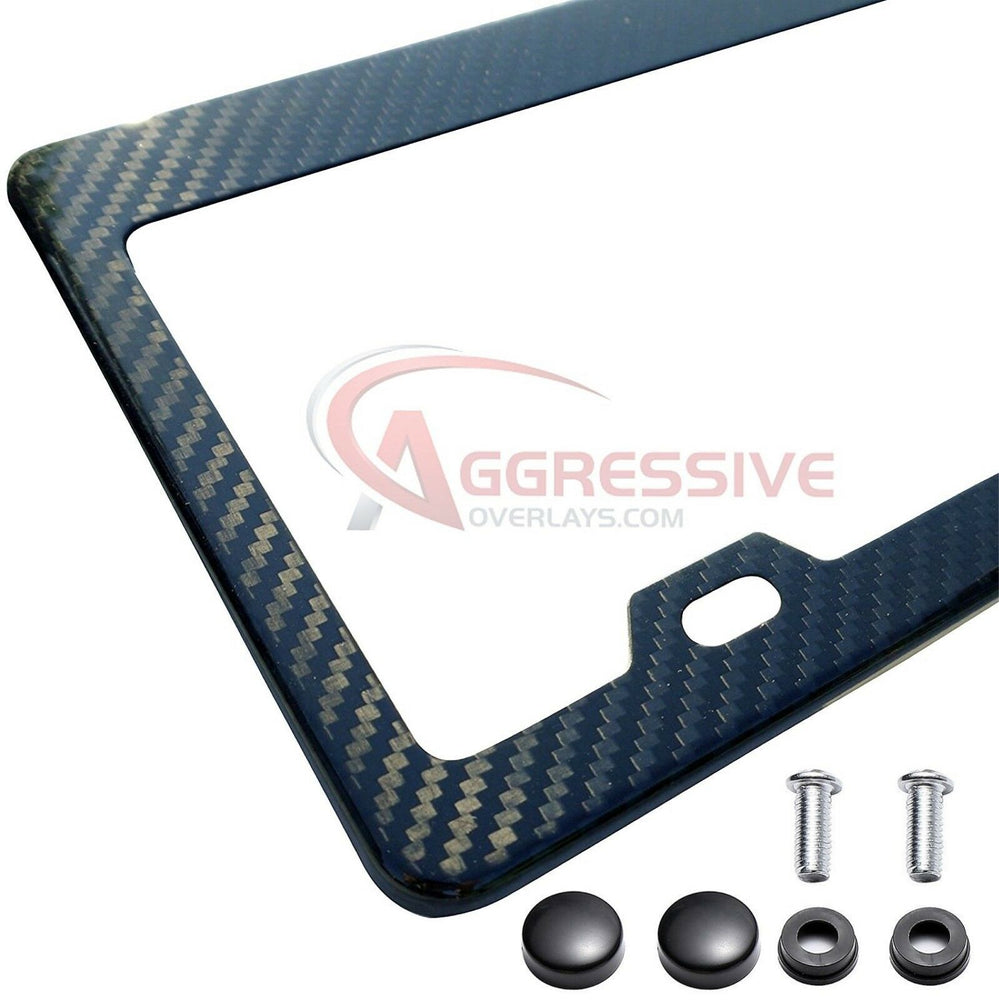 Weave  License Plate  High quality  Frame  carbon fiber  aggressive Auto
