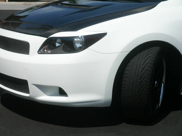 VINYL  TC  Scion  PRE CUT  OVERLAY  HEADLIGHT  GLOSS WHITE  EYELID  EYE BROW