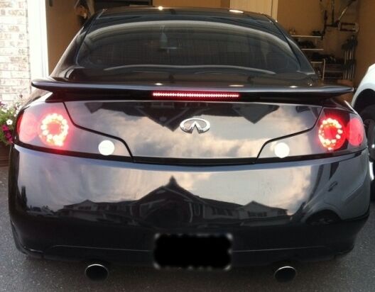 Vinyl Film  Tail Light  Overlays  INFINITI  GTR  GLOSS BLACK  G35  3 Hole Taillight  2003-2005