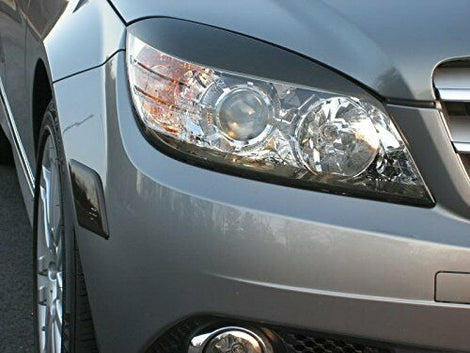 Tinted Film  Smoke  Shades  Overlays  Mercedes-Benz  Head Light  Eyelid  C350  C300  C-Class  2008 - 2011