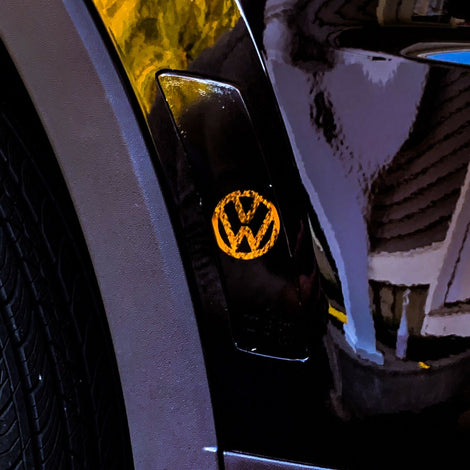 Volkswagen  Vinyl Film  Tiguan  Overlay  Front Side Marker  Emblem design