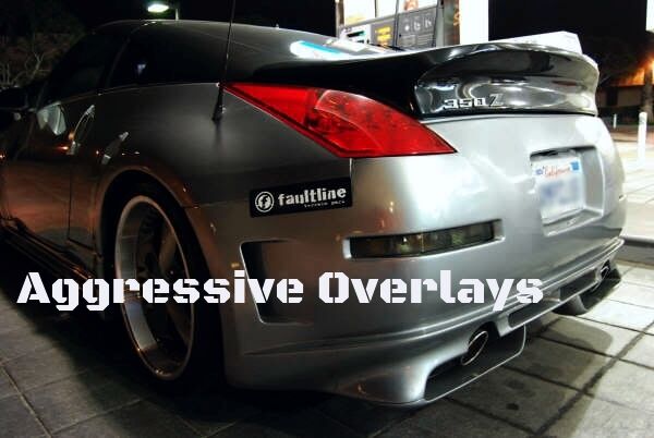 vinyl Overlays  Smoked  Shades  Rear Bumper Light  precut blinker  Nissan  Film tinted  350Z