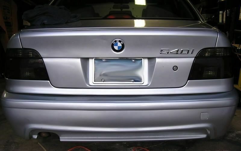 Tint Vinyl  Tail Light  Smoked  Pre-cut  Overlay  E39  BMW  540  530i  525i  35% light smoked  20% Dark Smoked  1997-2003