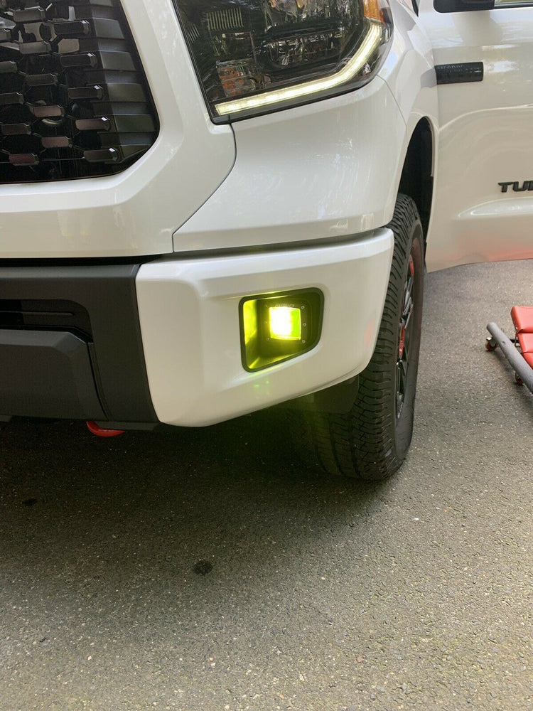 Tundra  TRD Pro  TRD Off Road  Toyota  Tint Vinyl Film  SR-5  SR  Precut  Platinum  Limited  Layers  Fog Light Yellow  2019 - 2020  20% Dark Smoked  1794 Edition