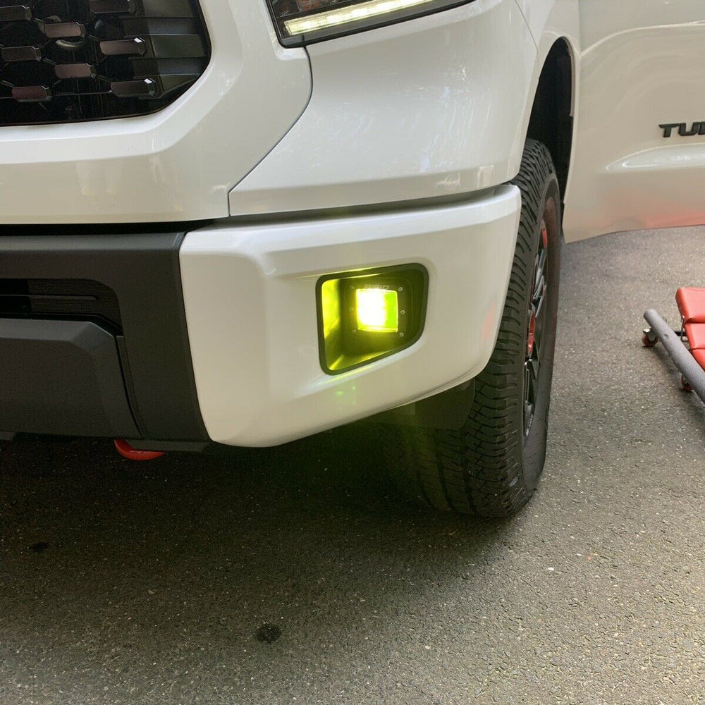 Tundra  TRD Pro  TRD Off Road  Toyota  Tint Vinyl Film  SR-5  SR  Precut  Platinum  Limited  Layers  Fog Light Yellow  2019 - 2020  20% Dark Smoked  1794 Edition