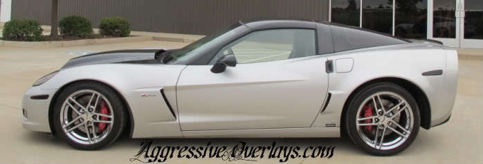 vinyl Overlays  tinted vinyl film  Smoked  Overlays  FRONT & REAR Side Marker  Corvette  Chevrolet  C6