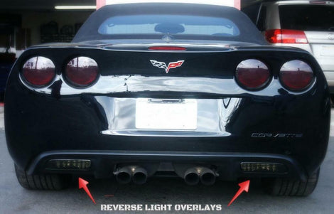 Tint film  smoke  Reverse Light  pre-cut Shade  Overlays  Light Smoked  Layer  Darker Sleeker  Dark Smoked  Corvette  Chevrolet  C6  2006-2013