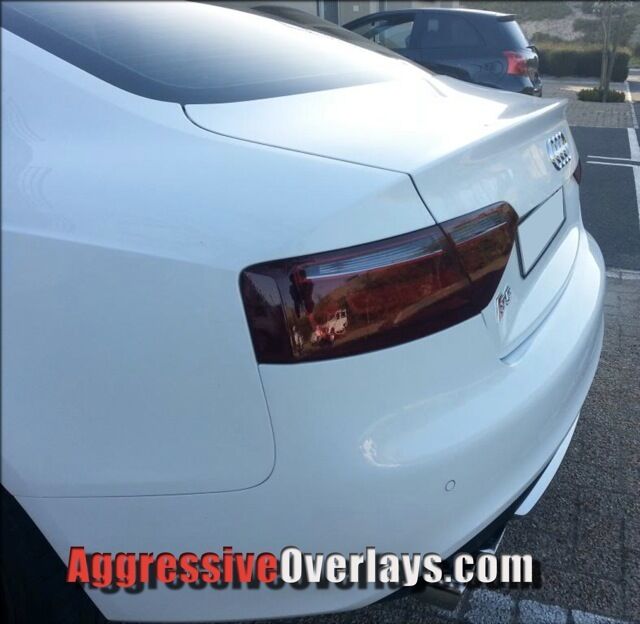 Vinyl Tint  Tail Light  Smoked  S5  RS5  Overlays  Film Smoke  Audi  A5  35% light smoked  2008-2014  20% Dark Smoked