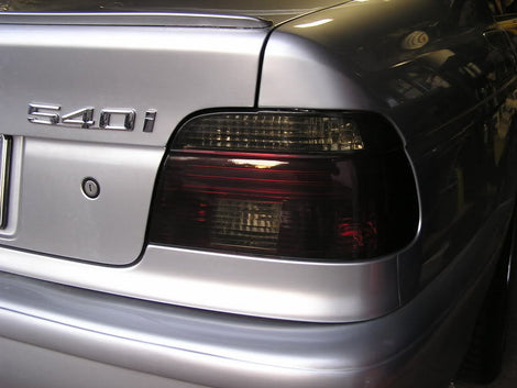 Vinyl Film  Tint  Tail light  Smoked  Precut  Overlays  M5  E39  BMW  540  35% light smoked  20% Dark Smoked  1997-2003
