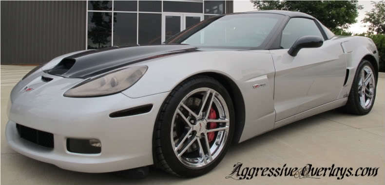 vinyl  tail lights  Tail light Overlays  Reverse Light  Rear Side Marker  overlay  Light Smoked  kit tints  Front Side Marker  Fog light  Corvette  Chevrolet  C6  3rd Brake Light