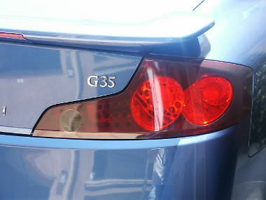 Vinyl Tint  Tail Light  Smoked  Infiniti  G35  Cutout Vinyl  Coupe  03-07