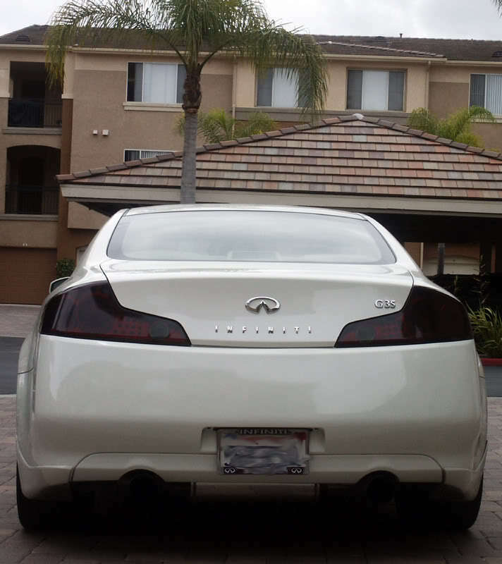 Vinyl Film  Tinted  Tail Light  Overlays  INFINITI  G35  Full Smoked  Coupe  2003-2006